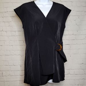 Worthington - Black Wrapping Blouse